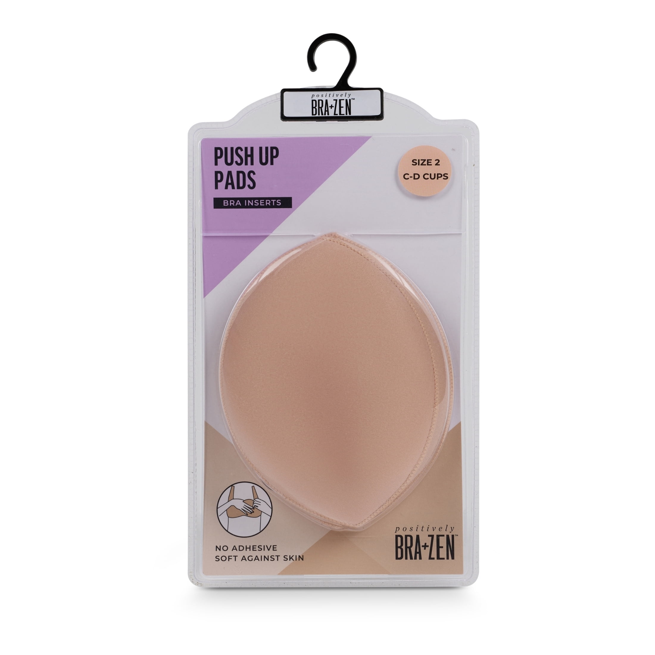 Positively BRA+ZEN Women's Push-Up Pad Insert for Bra Cup Size C/D