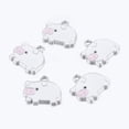 thumbnail image 2 of 5Pcs Zinc Alloy Enamel Pendants Cartoon Piggy Charms Mint Cream Pendant Decoration for Women DIY Necklace Bracelet Earring Jewelry Craft Making 19.4x18.4mm Hole: 2mm, 2 of 2