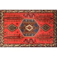 thumbnail image 1 of Ahgly Company Indoor Rectangle Traditional Sienna Brown Persian Area Rugs, 7' x 10', 1 of 6