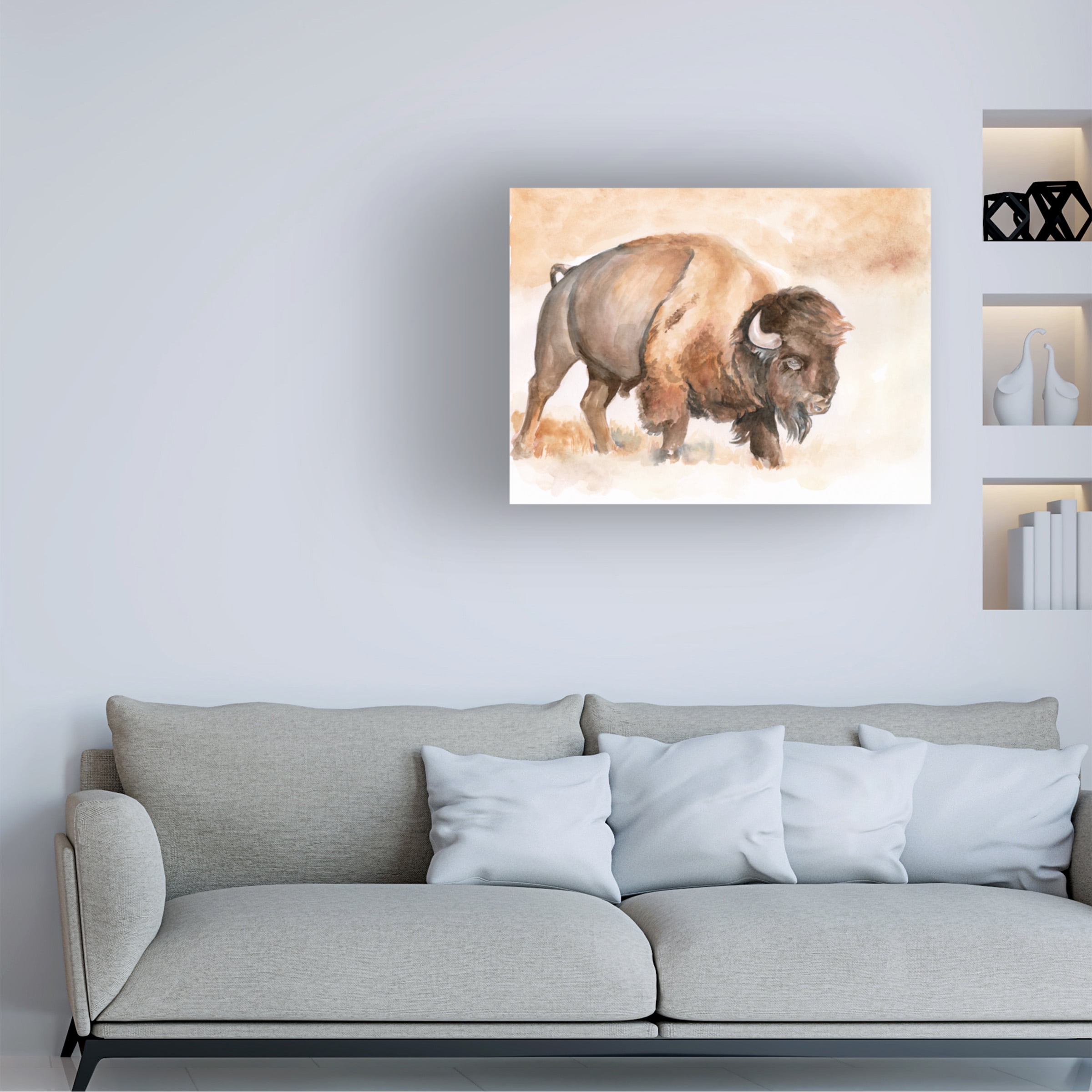 Jennifer Paxton Parker 'Buffalo Roam II' Canvas Art