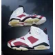 thumbnail image 2 of A i r-Jor-dan Retro 6 OG Carmine 2021 Size 12 White Black CT8529-106, 2 of 6