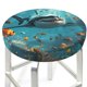 thumbnail image 3 of Disketp Realistic Ocean Shark Funda Redonda para Taburete, Funda de Cojín para Silla de Bar Suave y Elástica-13 inch, 3 of 7