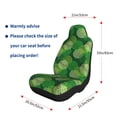 thumbnail image 5 of Yiaed Green Flower Print Car Seat Covers,Universal Auto Seats Protector Fits for Car,SUV Sedan,Truck,Automotive Seat Covers & Accessories-1, 5 of 9