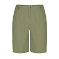 thumbnail image 6 of Tumotour Linen Shorts For Man Solid-Color Casual With Pockets Button Zipper Shorts Half Shorts Pants Workout Shorts Short Beach Shorts Summer Shorts, 6 of 9