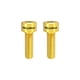 thumbnail image 1 of Greeniant Tornillos de vástago de aleación de titanio profesional, 2 piezas, tornillos de manivela de dirección de bicicleta, pinza de freno de disco de Ciclismo Oro Greeniant OD026055-03, 1 of 6