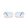 thumbnail image 1 of Sonducket Gafas de sol con lentes cuadradas Dido para acampar al aire libre Senderismo Viajar Gafas de sol sin marco con protección Gris Lentes nueve, 1 of 8