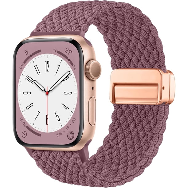 Solo Loop Compatible con Correa Apple Watch 45mm 44mm 49mm 46mm 42mm 41mm 40mm 38mm Hombre Mujer, Correas Ajustable Magnética Elástica de Nylon para iWatch Series 11 10 SE Ultra 9 8 7 6 5 4 3 2 1