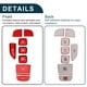 thumbnail image 5 of Pegatinas de panel de cambio de marcha para botón de freno de mano y freno de estacionamiento para Hyundai Tucson 2022 2023, botón P AUTO HOLD, 1 juego rojo, 5 of 6