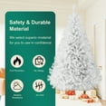 thumbnail image 5 of 7/8ft Full Artificial Christmas Tree - Realistic Pine Design, 1000/1300 Tips, Sturdy Metal Hinges & Base, Easy Assembly & Storage with Included Tree Skirt for Home/Office Holiday Decor, 5 of 17