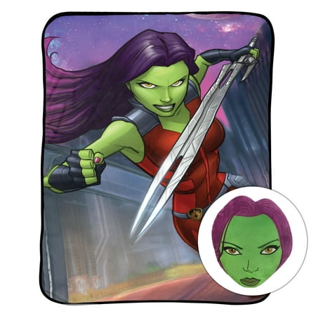 Marvel Gamora Noggin Kid's Bedding Pillow and Blanket Set, 1 Each