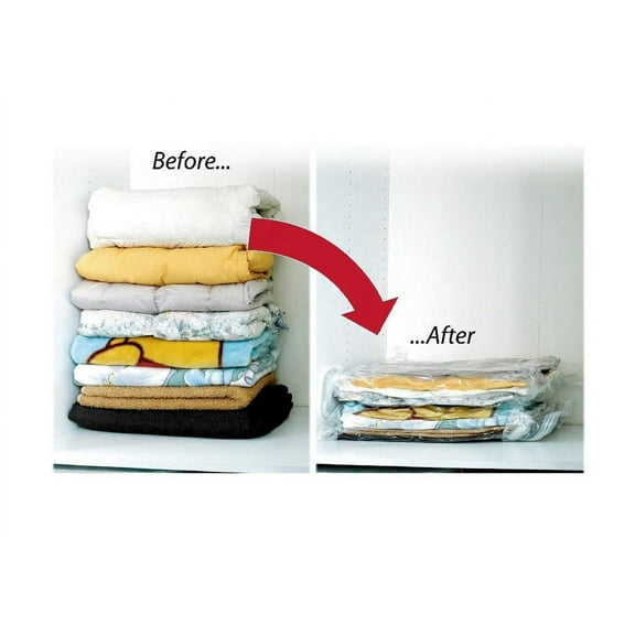 QQbed XL 20 Pack Double Seal Waterproof Vacuum Storage Bags 47"x32" (120x80cm) Reduces Size by up to 80%