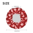 thumbnail image 4 of Kdxio Gnomes Holding Hearts Print Shower Cap for Women,Elastic and Reusable,Double Waterproof Layers Bathing Hat, 4 of 6