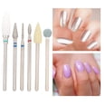 thumbnail image 4 of 6 uds brocas de acero inoxidable para uñas pulido manicura pedicura accesorio de la máquina 03#, 4 of 8