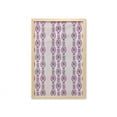 thumbnail image 1 of Floral Wall Art with Frame, Repetitive Vertical Aligned Floral Peduncles Leaves Corolla Delicate Pattern, Printed Fabric Poster for Bathroom Living Room, 23" x 35", Pale Taupe Purple, by Ambesonne, 1 of 2