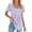Purple, variant on Fesfesfes T Shirts for Women's Fashion Solid Round Neck Short Sleeves Casual T-Shirt Top Ladies Tops And Blouses L(US:8)