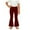 Wine, variant on Xdegoge Flare Leggings for Girls Mid Rise Elastic Waist Bell Bottoms Stretch Casual Sports Pants Slim Cozy Spring Summer Clothing with Side Pockets