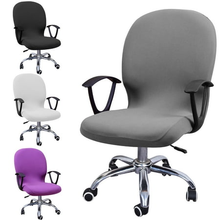 Eeekit Rotating Armchair Slipcover Removable Stretch Computer Office Chair Cover Protective Stretchable Cloth Polyester Universal Desk Task Chair