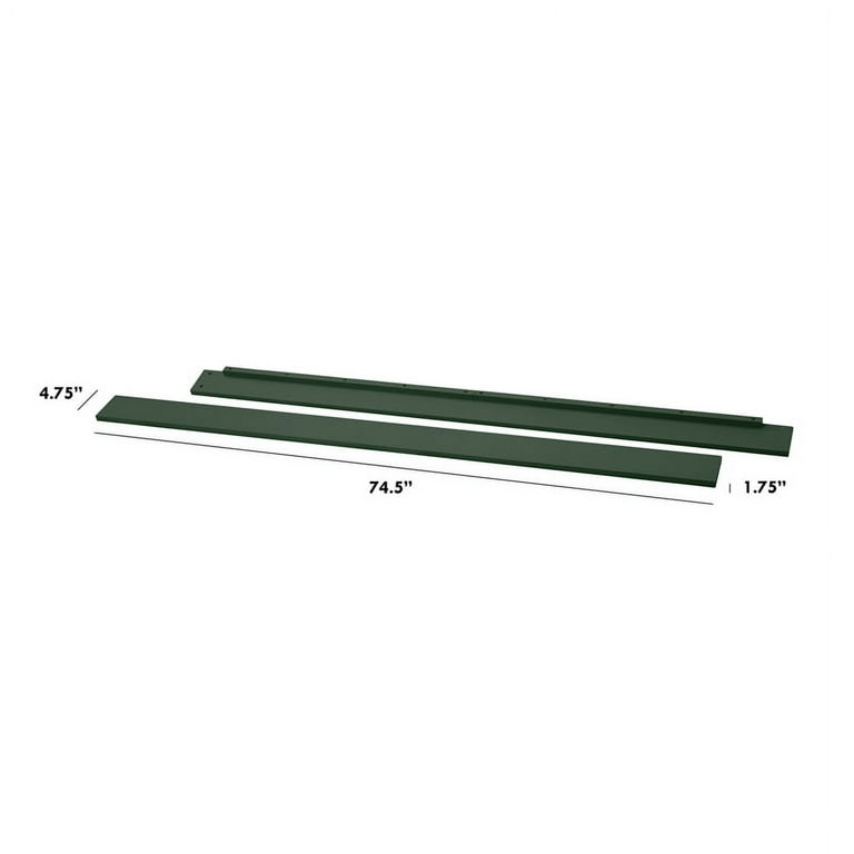 Davinci Pine Wood Twin Full Size Bed Conversion Kit M5789 in Forest Green Walmart