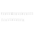 thumbnail image 1 of 61-key Piano Keyboard Music Note Pad Mat Silica Gel Removable Piano Keyboard Note Labels Finger Practice Guide Silicone Strips Teaching Aid Note Chart for Beginner Student Kids, 1 of 3