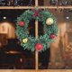thumbnail image 5 of Corona de bolas navideñas de PVC, adornos navideños, corona de lazo con bolas navideñas, mini corona con candelabros, decoración de mesa para el hogar, decoraciones de Halloween, decoración de otoño,, 5 of 6