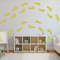 VWAQ Footprint Vinyl Decals - Peel and Stick Floor or Wall Stickers - 20 PCS
