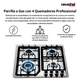 thumbnail image 3 of Estufa Empotrable Nevashel Parrilla a Gas 4 Quemadores AD-13, 3 of 7