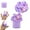 Purple, variant on Fjnjuu Educational Toys Christmas Gifts 70ml Furry Cloud Butters Slimes Clays Toy Non Settling with Accessories DIY Noodles Stretchy Slimes for Creatives Crafts