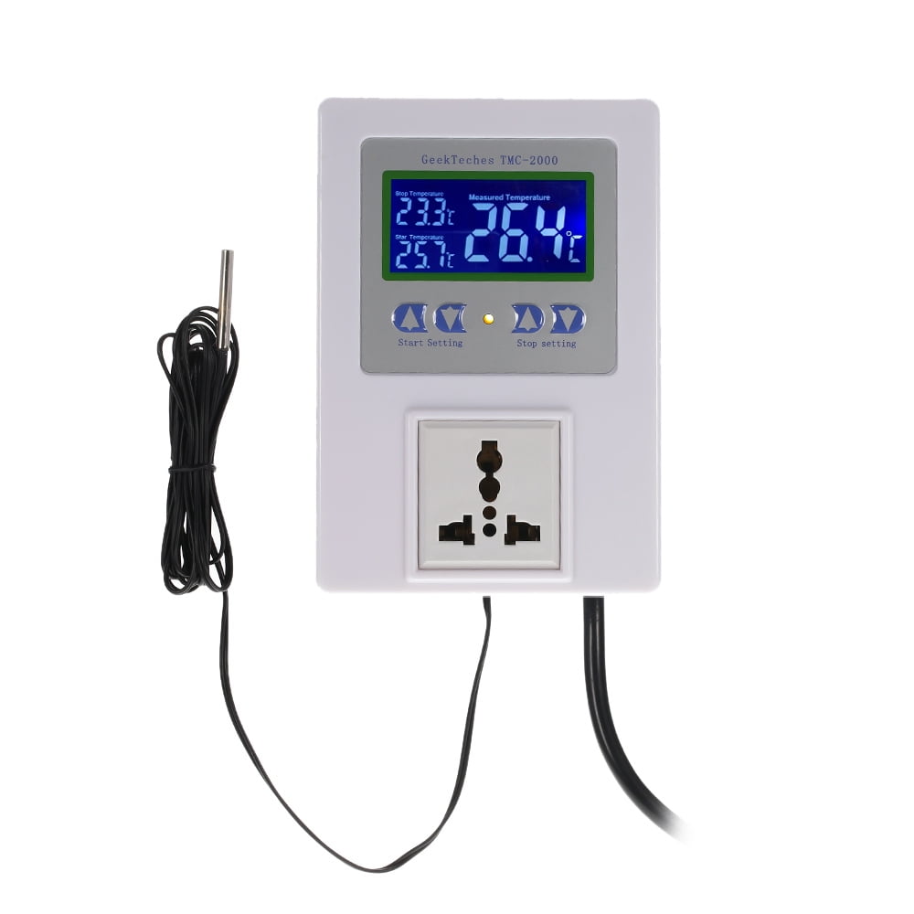 Leepesx Dual Digital Thermostat Temperature Controller Two Relay Output Thermoregulator for incubator Heating Cooling XK-W1088 DC24V Leepesx Dual Digital Thermostat Temperature Controller Two Relay Output Thermoregulator for incubator Heating Cooling XK-W1088 DC24V