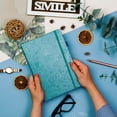 thumbnail image 5 of Clever Fox Dotted Journal 2.0 – Compact Planning and Sketching Dot Grid Notebook 120 GSM Thick, No-Bleed Paper – Planner with Pen Loop, Pocket, Ribbons, Stickers A5 - Aquamarine, 5 of 8