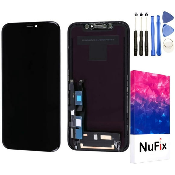 NuFix LCD Replacement for Apple iPhone XR Screen Glass LCD Display Touch Digitizer Assembly New Generation with Frame