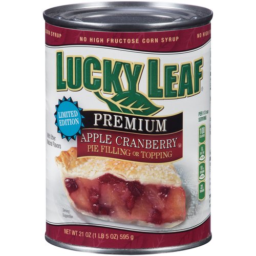 Lucky Leaf Premium Apple Cranberry Pie Filling, 21 oz