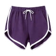 thumbnail image 6 of KPOPLK Athletic Shorts for Women S-3XL Summer High Waisted Workout Shorts Dolphin Running Shorts Tennis with Zip Pocket Size XXXL,Purple, 6 of 6