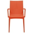 thumbnail image 2 of Afuera Living Fauteuil de Salle à Manger Moderne Tissé pour Intérieur et Extérieur, Orange, 2 of 9