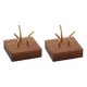 thumbnail image 1 of 2 PCS Display Stand Walnut Base Crystal Display Holder for Fossil Coral Geodes Rock Mineral Small Co, 1 of 5