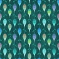 thumbnail image 1 of Ahgly Company Machine Washable Indoor Square Transitional Medium Teal Green Area Rugs, 7' Square, 1 of 7