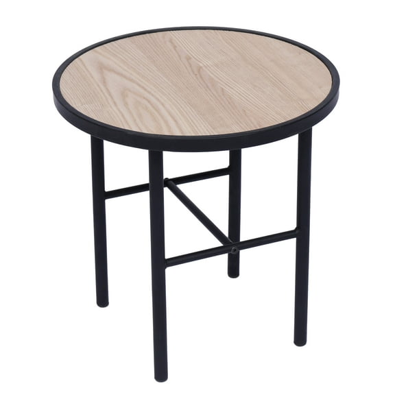 Natural Wood Side Table Modern Design Style Living Room