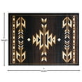 thumbnail image 5 of BizChair Southwest Native, Area Rug, Brown Black Beige Ivory (5 Feet X 7 Feet), 5 of 7