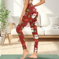 thumbnail image 3 of Renewold Santa Claus Merry Christmas Yoga Pants for Women with Pockets Full Length Workout Leggings High Waist Tummy Control Lounge Pants Activewear Fashion Womens Leggings, XS, 3 of 8