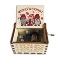 thumbnail image 1 of Caja de música Merry & Bright Christmas, manivela de madera, 6,4 cm, 1 of 1