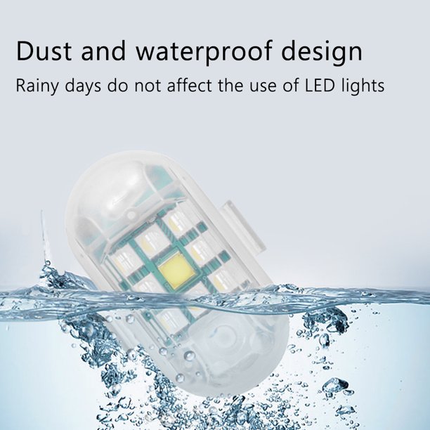 Luz Estroboscópica Led Control remoto a prueba de agua de luz estroboscópica LED inalámbrico de 2.4G para motocicleta (1PCS) Ndcxsfigh Para estrenar