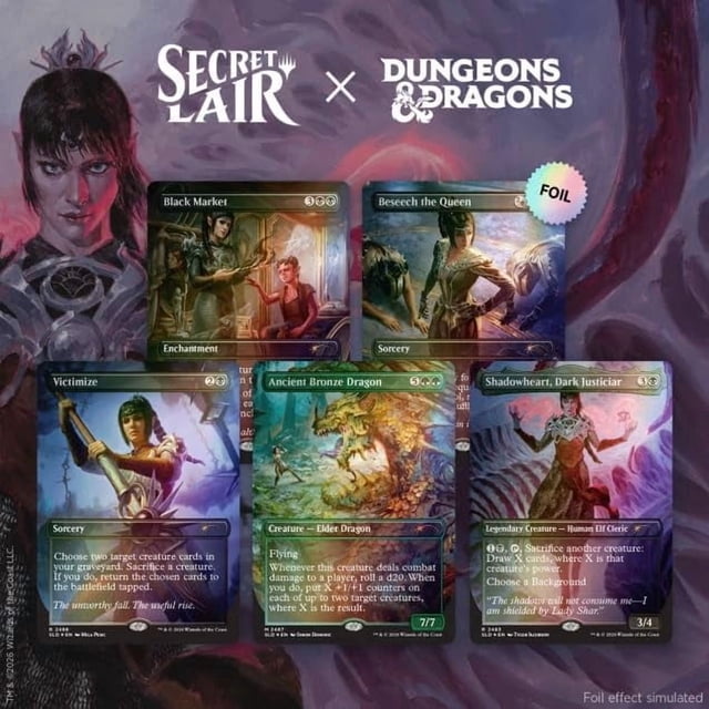 Magic: The Gathering Secret Lair x Dungeons & Dragons : Shadowheart's Devotion Édition Foil