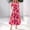 *Multicolor 04, variant on ClodeEU Women's Summer Floral Print Short Sleeve Round Neck Knee Length Dress,Casual Loose Dress Multicolo 03,Womens Plus XXL