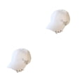 thumbnail image 3 of Thinsony Hip Hop Baseball Cap With Ring Decor For Stylish Look Cotton Ring Baseball Hat Fits All Head Shape Comfortable Pin  White 2Set, 3 of 6