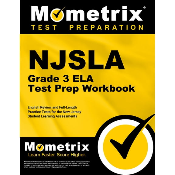 NJSLA Grade 3 ELA Test Prep Workbook