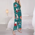 thumbnail image 3 of Goofa Medical Elements Printed Women’s 2 Piece Pajama Set Super,Pajamas Women's Long Sleeve Sleepwear Soft Button Down Loungewear Pjs Lounge Set Nightwear-Large, 3 of 9