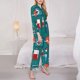 thumbnail image 3 of Balery Medical Elements Conjunto de Pijama con Estampado para Mujer, Conjunto de Dos Piezas con Manga Larga, Ropa de Dormir Suave con Bolsillos, Pijamas Cómodos-Small, 3 of 7