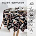 thumbnail image 5 of Nursing Tablecloth Round 60 Inch Table Cloth Cover Mat Holiday Party Decoration for Dining Room Home Kitchen Picnic, 5 of 6