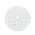 thumbnail image 1 of Snowflake Embroidery  Tree Skirt Cover Floor Carpet Christmas Decor, 1 of 10