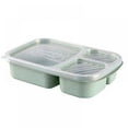 thumbnail image 2 of Lunch Box 3 Compartment Food Storage Containers with Lids Bento Lunch Box Divided Plates Divided Dinner Tray Bento Lunch Box Divided Food Containers Can Microwave and Dishwasher Safe,1pc, 2 of 5