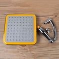 thumbnail image 2 of Large Square ABS Rainfall Shower Head Extension Arm Set ABS Round Chrome Water-Saving Nozzle G1/2 Bath Shower, 2 of 12